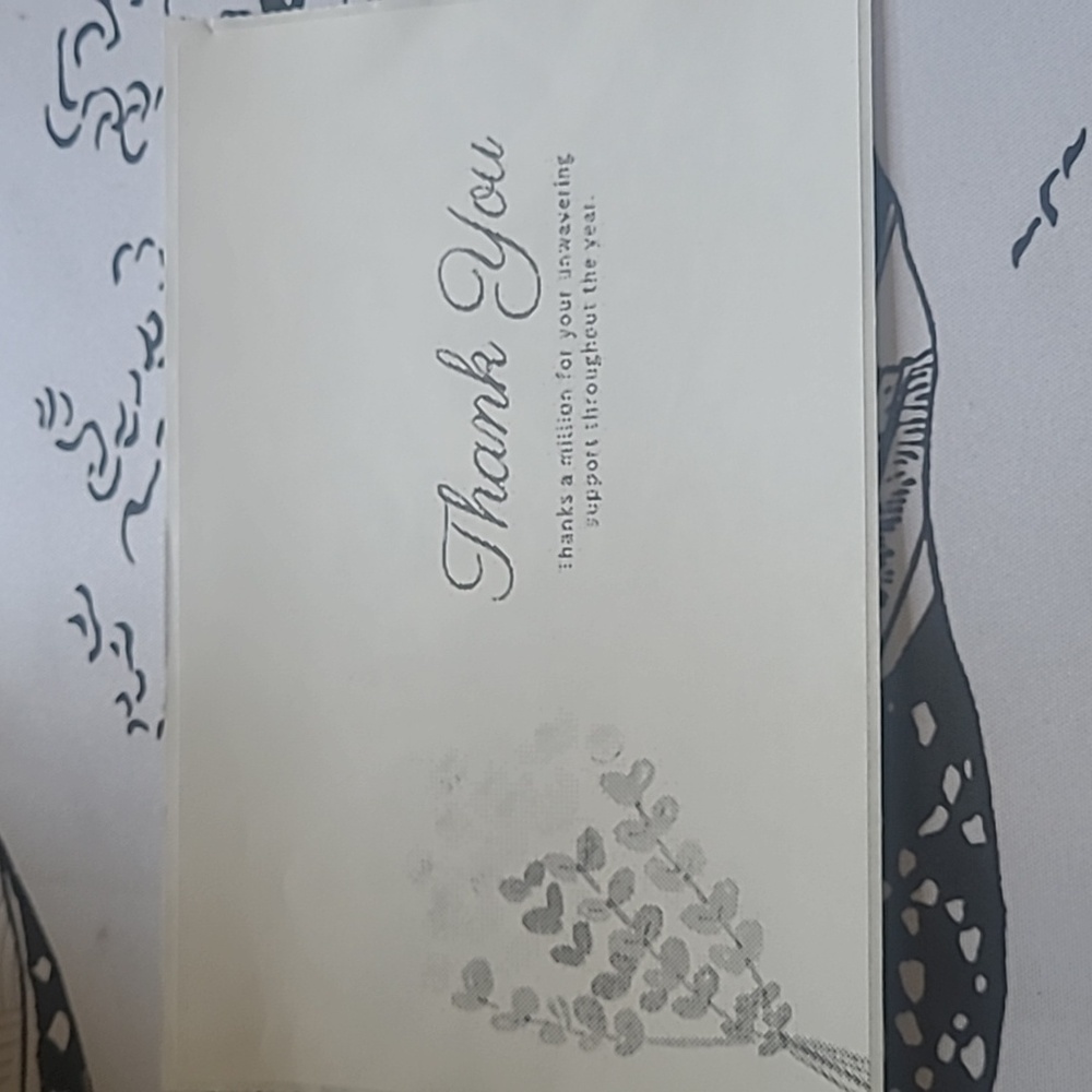 50 Count 4x6 Floral Adjacent Thank You Notes Labels